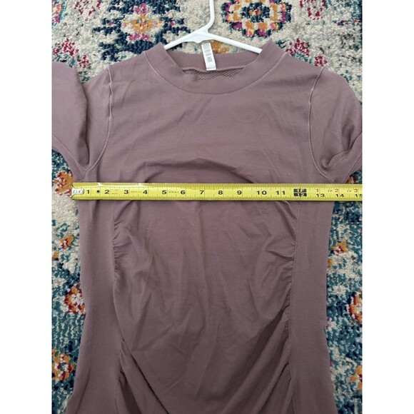 ATHLETA Foresthill Ascent Long Sleeve Crew Top Wool Blend Dusty Purple Size S - Picture 6 of 6